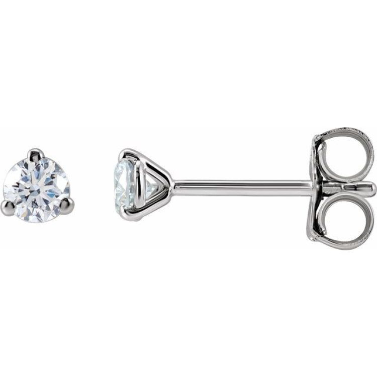 14K White Gold 1/5 CTW Lab-Grown Diamond Stud Earrings