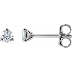 14K White Gold 1/5 CTW Lab-Grown Diamond Stud Earrings