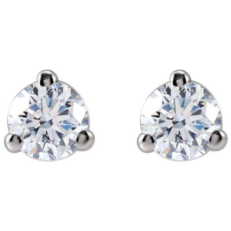 14K White Gold 1/5 CTW Lab-Grown Diamond Stud Earrings