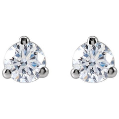 14K White Gold 1/5 CTW Lab-Grown Diamond Stud Earrings
