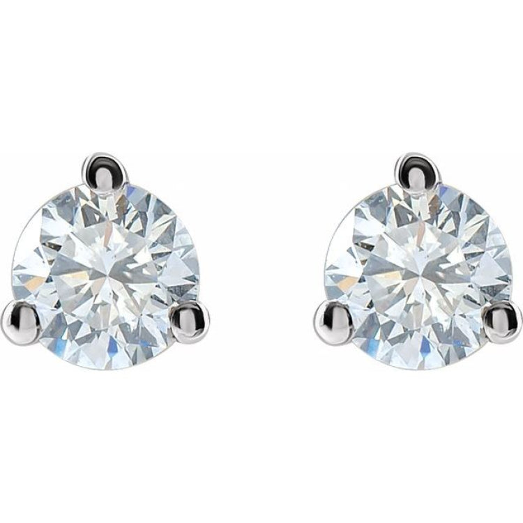 14K White Gold 1/4  CTW Lab-Grown Diamond Stud Earrings
