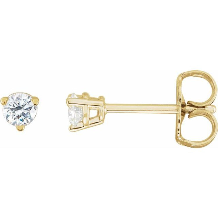 14K Yellow Gold 1/5 CTW Natural Diamond Earrings