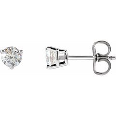 14K White Gold 1/2 CTW Natural Diamond Earrings