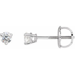 Platinum 1/5 CTW Natural Diamond Earrings