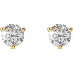 14K Yellow Gold 1/5 CTW Natural Diamond Earrings