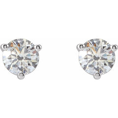14K White Gold 1/5 CTW Natural Diamond Earrings