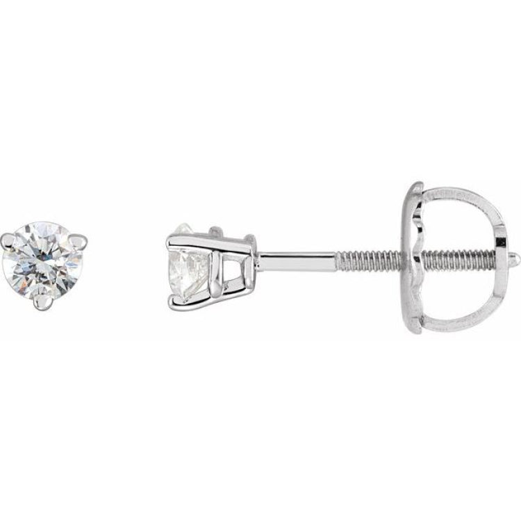 Platinum .06 CTW Natural Diamond Earrings