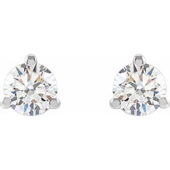 14K White Gold 1/8 CTW Lab-Grown Diamond Stud Earrings