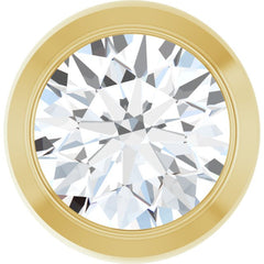 14K Yellow Gold 1/3 CT Lab Grown Diamond Slide Pendant
