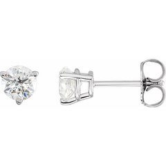 14K White Gold 3/4 CTW Lab-Grown Diamond Earrings
