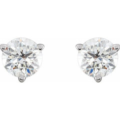 14K White Gold 3/4 CTW Lab-Grown Diamond Earrings