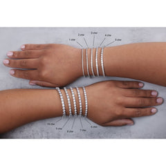 14K Rose Gold 9 CTW Lab-Grown Diamond Line 7 1/4" Bracelet
