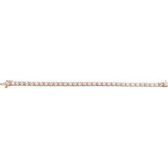 14K Rose Gold 10 CTW Lab-Grown Diamond Line 7 1/4" Bracelet