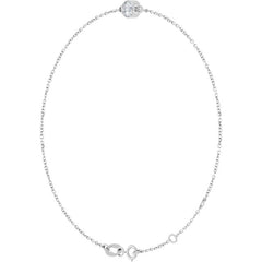 14K White Gold Natural White Sapphire 6 1/2-7 1/2" Bracelet