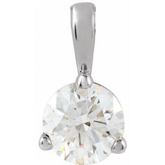 Platinum 1/3 CT Lab-Grown Diamond Pendant
