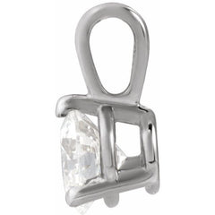 Platinum 1/3 CT Lab-Grown Diamond Pendant