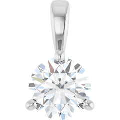 Platinum 1/2 CT Lab-Grown Diamond Pendant