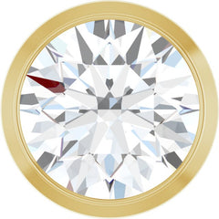 14K Yellow Gold 3/4 CT Lab-Grown Diamond Slide Pendant