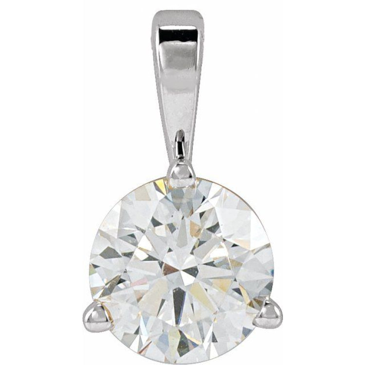 Platinum 5/8 CTW Natural Diamond Pendant