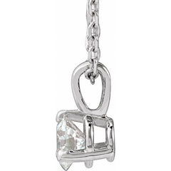 Sterling Silver 1/4 CTW Natural Diamond 18" Necklace