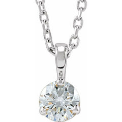 Platinum 1/4 CTW Lab-Grown Diamond 18" Necklace