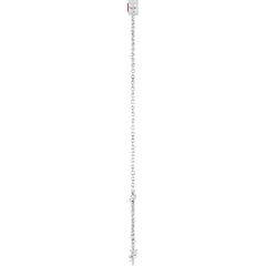 14K White Gold Lab-Grown Ruby 6 1/2-7 1/2" Bracelet