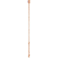14K Rose Gold Natural Amethyst 6 1/2-7 1/2" Bracelet