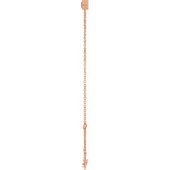 14K Rose Gold Natural Mozambique Garnet 6 1/2-7 1/2" Bracelet