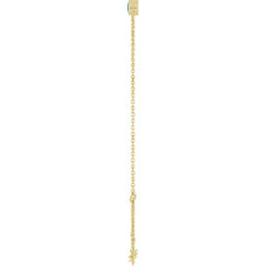 14K Yellow Gold Natural Blue Zircon 6 1/2-7 1/2" Bracelet