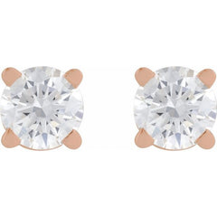 14K Rose Gold 1/6 CT Lab-Grown Diamond  Earring