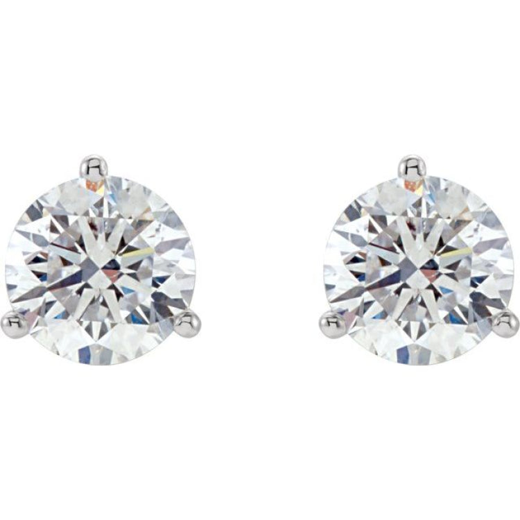 Platinum 1/2 CTW Natural Diamond Stud Earrings
