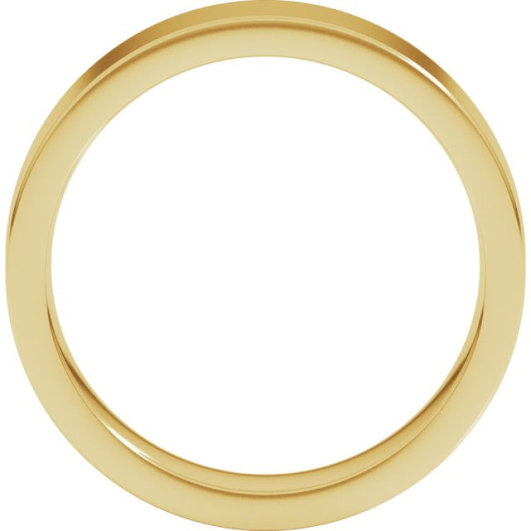 14K Yellow Gold 5 mm Comfort-Fit Flat Band Size 6