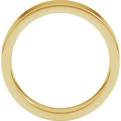 14K Yellow Gold 5 mm Comfort-Fit Flat Band Size 6