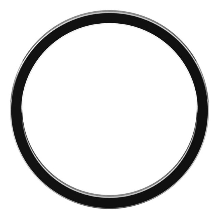 14K White Gold 1.5 mm Flat Band Size 9