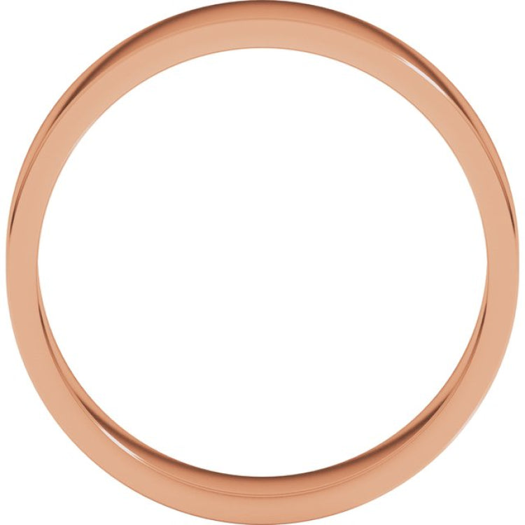 14K Rose Gold 5 mm Flat Band Size 9