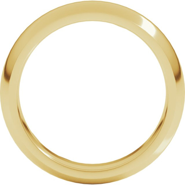 14K Yellow Gold 4.5 mm Comfort-Fit Half Round Band Size 9
