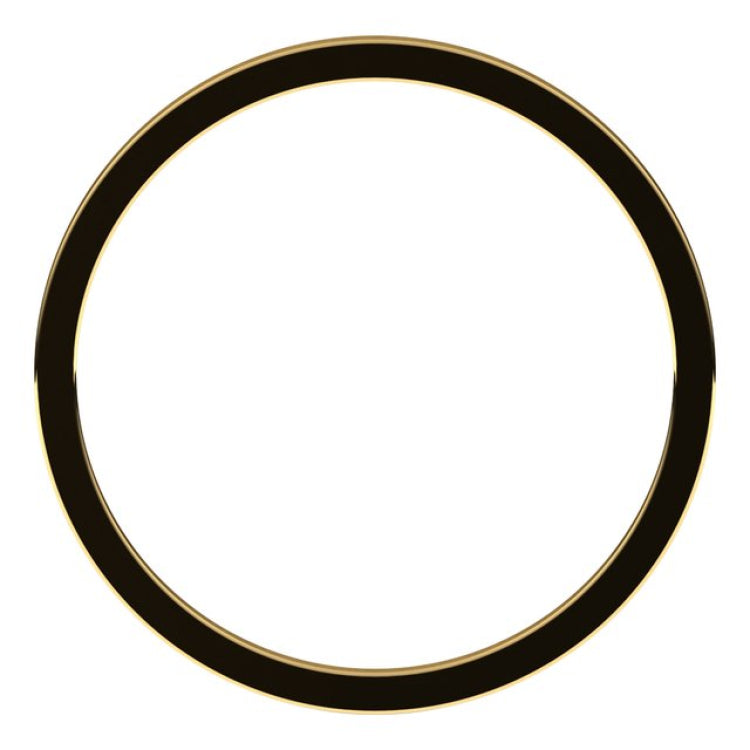 14K Yellow Gold 1 mm Flat Band Size 6