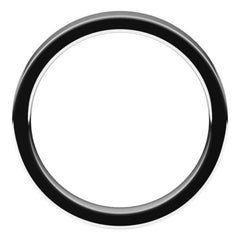 14K White Gold 3.5 mm Comfort-Fit Flat Band Size 7