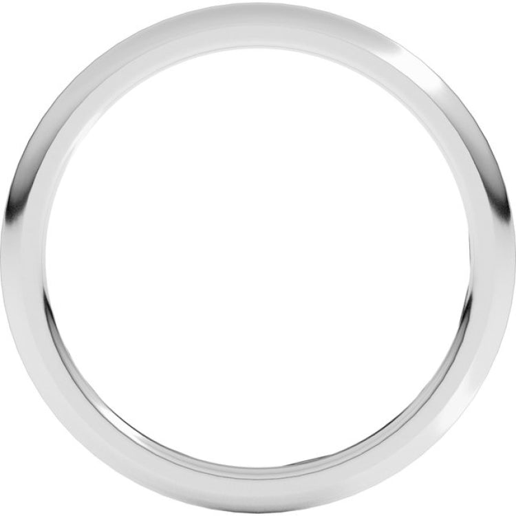 Platinum 1.5 mm Comfort-Fit Half Round Band Size 4.5