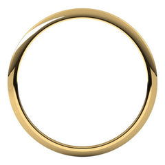 18K Yellow Gold 1 mm Half Round Band Size 5.5