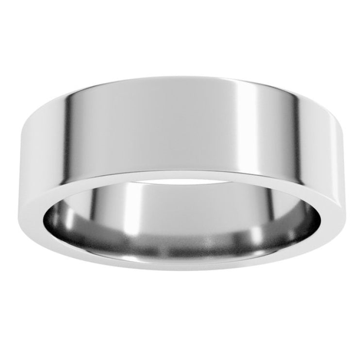 Palladium 6 mm Comfort-Fit Flat Band Size 13.5