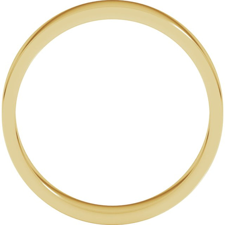 14K Yellow Gold 4 mm Flat Band Size 9.5