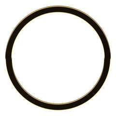 14K Yellow Gold 1 mm Flat Band Size 9.5