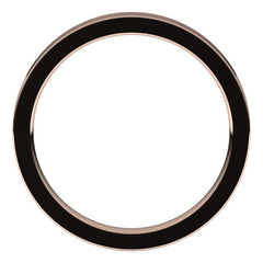 18K Rose Gold 2.5 mm Comfort-Fit Flat Band Size 7