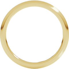 10K Yellow Gold 1.5 mm Comfort-Fit Half Round Band Size 7