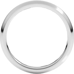 Sterling Silver 2.5 mm Comfort-Fit Half Round Band Size 7