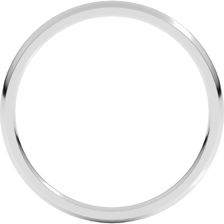Sterling Silver 1.5 mm Lightweight Comfort-Fit Half Round Band Size 7