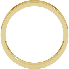 10K Yellow Gold 4 mm Lightweight Comfort-Fit Flat Band Size 5.5