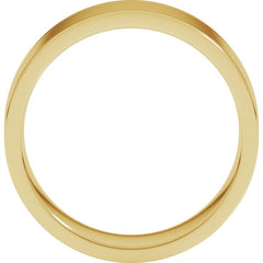10K Yellow Gold 7 mm Lightweight Comfort-Fit Flat Band Size 10