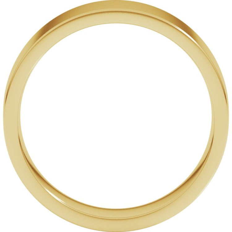 10K Yellow Gold 6 mm Lightweight Comfort-Fit Flat Band Size 11